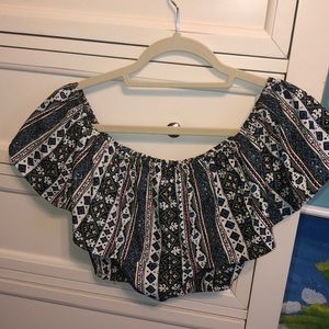 patterned crop top